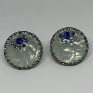 Vintage Leru Clip  Earrings